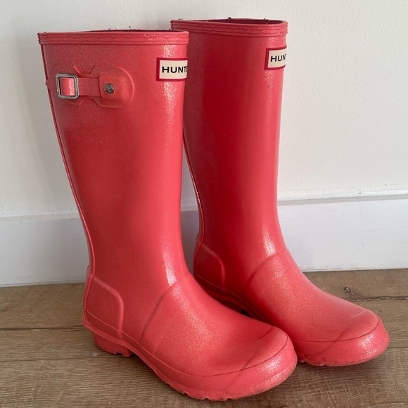 Hunter Other - HUNTER glitter rain boot